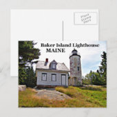 Baker Island Lighthouse, Maine Briefkaart (Voorkant / Achterkant)