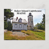 Baker Island Lighthouse, Maine Briefkaart (Voorkant)