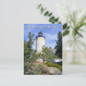 Baker Island Lighthouse, Maine Briefkaart (Staand voorkant)