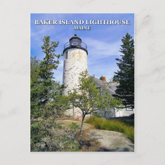 Baker Island Lighthouse, Maine Briefkaart (Voorkant)
