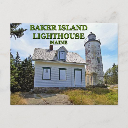 Baker Island Lighthouse, Maine Briefkaart (Voorkant)