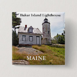 Baker Island Lighthouse, Maine Button