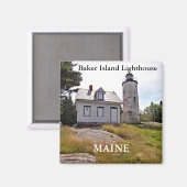 Baker Island Lighthouse, Maine Magnet (Voorkant / Achterkant)