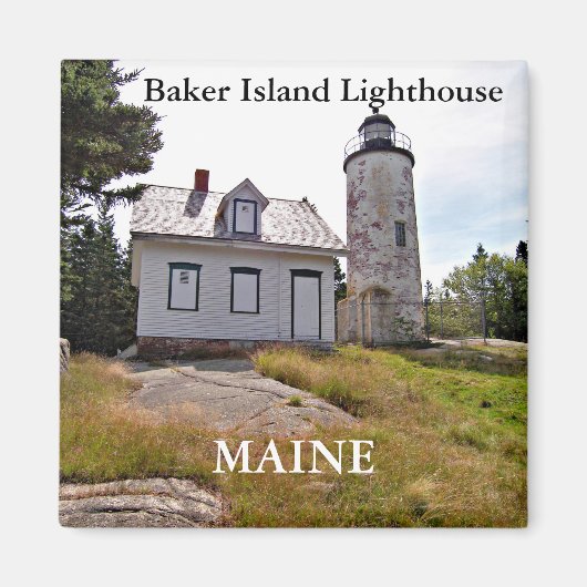 Baker Island Lighthouse, Maine Magnet (Voorkant)