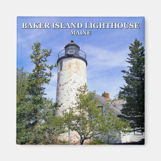 Baker Island Lighthouse, Maine Magnet (Voorkant)