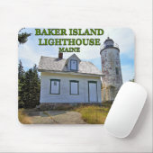 Baker Island Lighthouse, Maine Mousepad Muismat (Met muis)