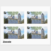Baker Island Lighthouse, Maine Rechthoekige Sticker (Vel)
