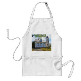 Baker Island Lighthouse, Maine Standaard Schort