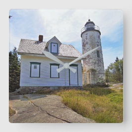 Baker Island Lighthouse, Maine Vierkante Klok