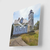 Baker Island Lighthouse, Maine Vierkante Klok (Hoek)