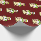 Baker Kneading Dough for Baking Bread Cadeaupapier (Hoek)