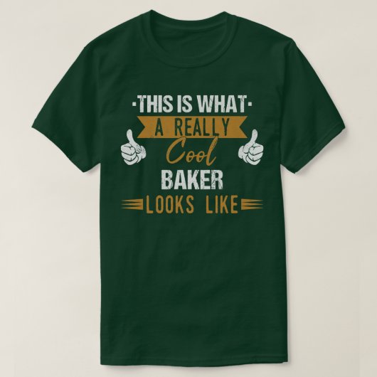 Baker Kokerkzak Cupcake Cool T-shirt (Design voorkant)