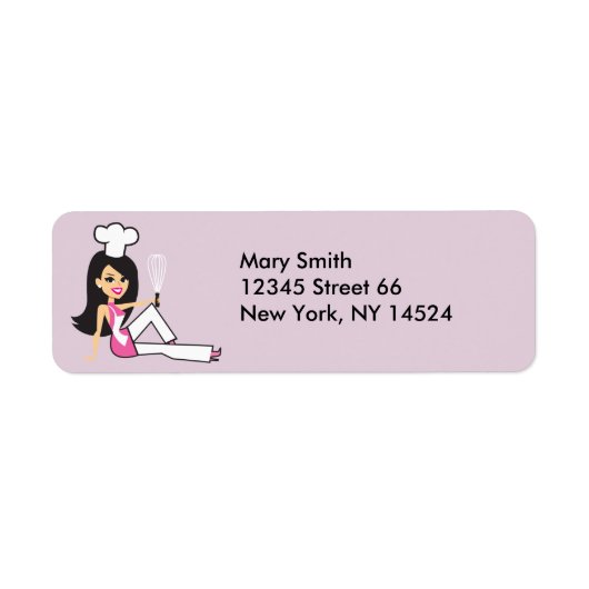 Baker Lady retourlabels Etiket (Voorkant)