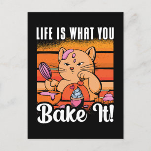Baker Life is wat je bakt als bakkerskok Feestdagenkaart