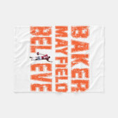 Baker Mayfield Essential Cool T-shirt Essential Fleece Deken (Voorkant (Horizontaal))