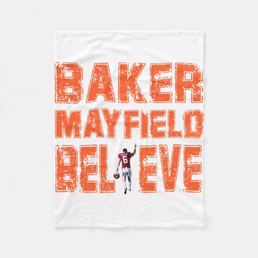 Baker Mayfield Essential Cool T-shirt Essential Fleece Deken (Voorkant)