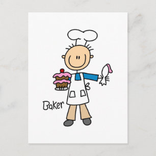 Baker met Cake Briefkaart