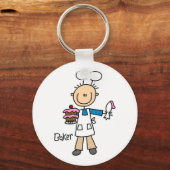 Baker met Cake Sleutelhanger (Voorkant)