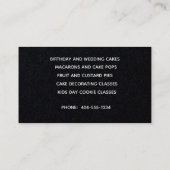 Baker met rolletje visitekaartje (Achterkant)