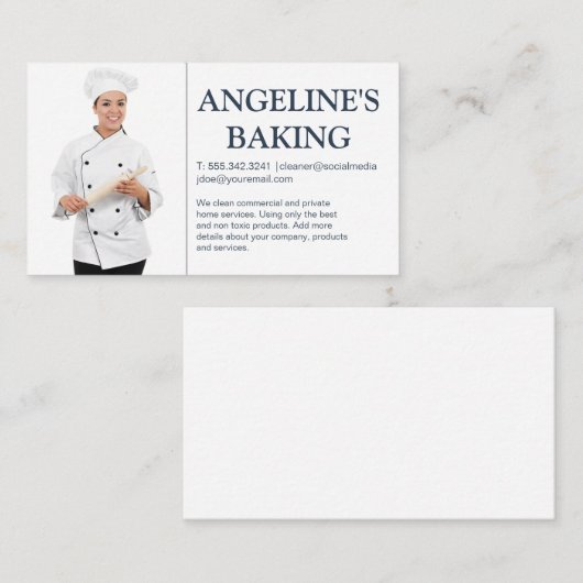 Baker met rolletje visitekaartje (Voorkant / Achterkant)