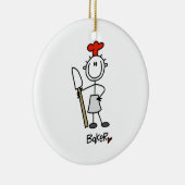 Baker met schroefdraad keramisch ornament (Rechts)