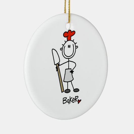 Baker met schroefdraad keramisch ornament (Rechts)