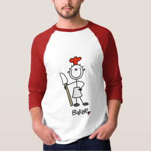 Baker met scraper-overhemden en cadeautjes t-shirt
