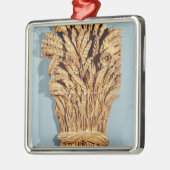 Baker met tarweoren en bloemen metalen ornament (Links)