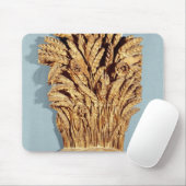 Baker met tarweoren en bloemen muismat (Met muis)