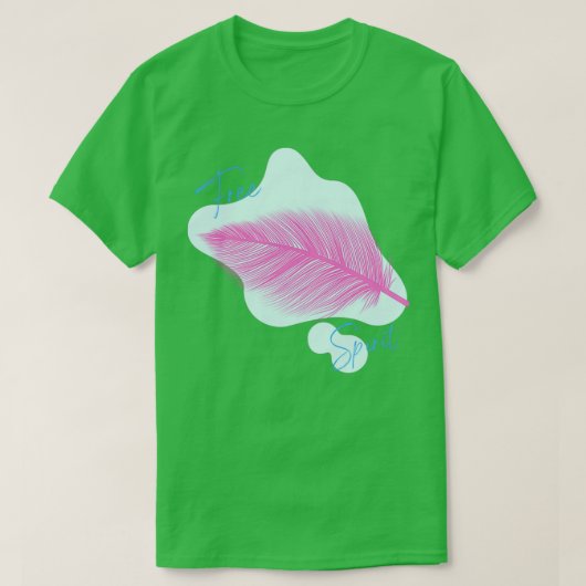 Baker miller Pink Feather Free Spirit 1 T-shirt (Design voorkant)