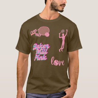Baker Miller Pink Tennis Sticker T-shirt
