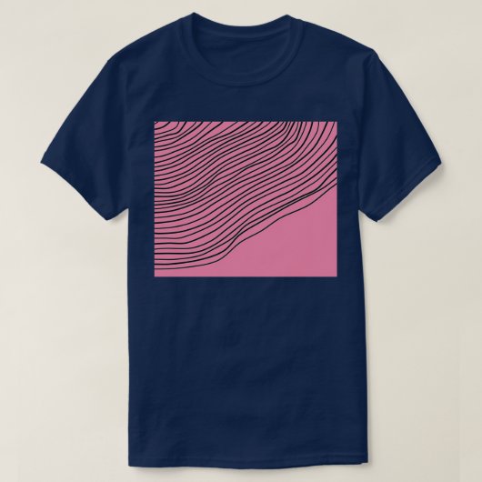 Baker Miller Roze Abstracte Stripes Edition T-shirt (Design voorkant)