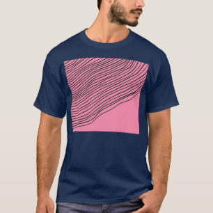 Baker Miller Roze Abstracte Stripes Edition T-shirt