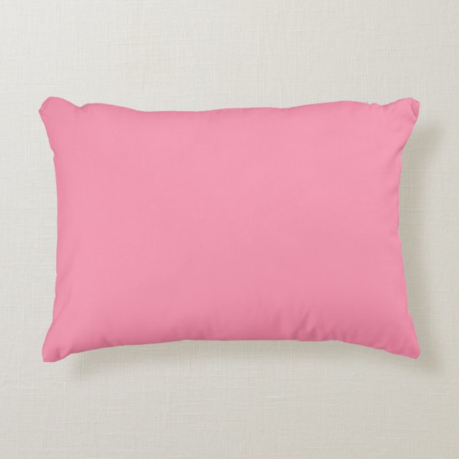 Baker-Miller roze (effen kleur) Accent Kussen (Voorkant)