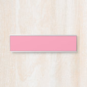 Baker-Miller roze (effen kleur) Deurbordje (Voorkant)