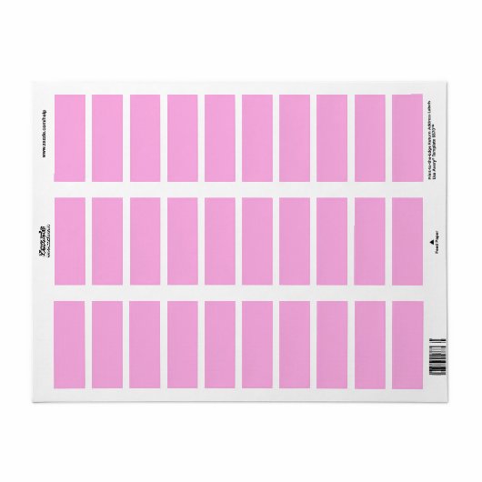 Baker Miller Roze Etiket (Full Sheet)