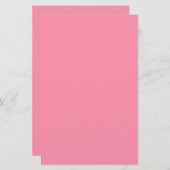 Baker-Miller Roze vaste kleur Briefpapier (Voorkant / Achterkant)