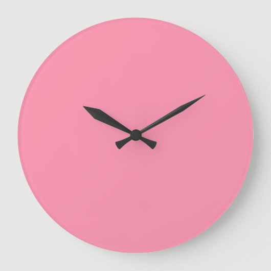 Baker-Miller Roze vaste kleur Grote Klok (Voorkant)