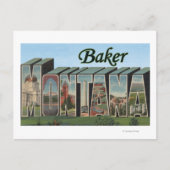 Baker, MontanaLarge Letter ScenesBaker, MT Briefkaart (Voorkant)