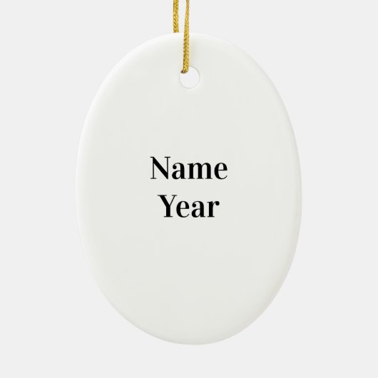 Baker of Chef Silhouette Kerstannament Keramisch Ornament (Achterkant)