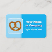 Baker of Event Cateraar Pretzel of uw Logo & QR Visitekaartje (Voorkant)