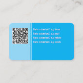 Baker of Event Cateraar Pretzel of uw Logo & QR Visitekaartje (Achterkant)