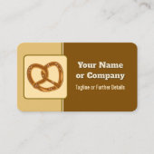 Baker of Event Cateraar Pretzel of uw Logo & QR Visitekaartje (Voorkant)