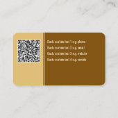 Baker of Event Cateraar Pretzel of uw Logo & QR Visitekaartje (Achterkant)
