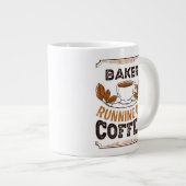 Baker op Coffee Caffeine Gift Grote Koffiekop (Voorkant rechts)