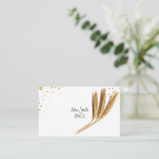 Baker (panadero) tarjeta visita visitekaartje (Staand voorkant)