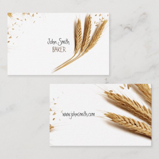 Baker (panadero) tarjeta visita visitekaartje (Voorkant / Achterkant)