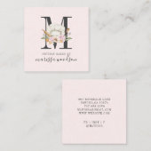 Baker Pastry Chef Bakers Tools Monogramroze S Vierkante Visitekaartje (Voorkant / Achterkant)