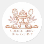 Baker Pastry Chef Baking Tools Product Labels (Voorkant)