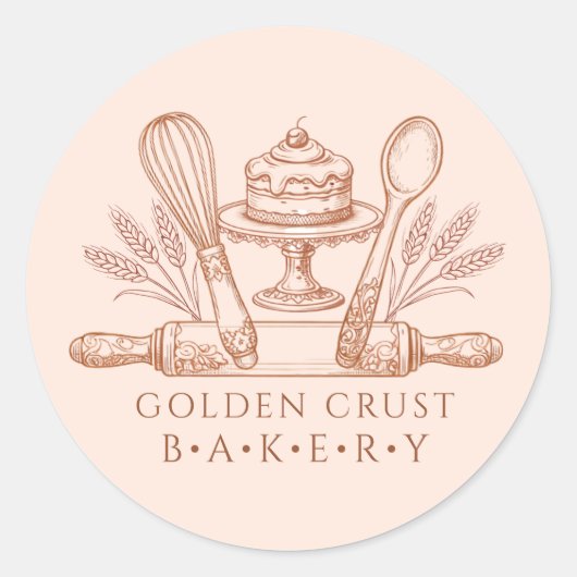 Baker Pastry Chef Baking Tools Product Labels (Voorkant)